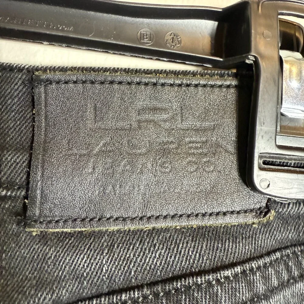 Vintage Lauren Ralph Lauren Straight Leg Denim Jeans Women's 2 Black Low Rise - Picture 9 of 11